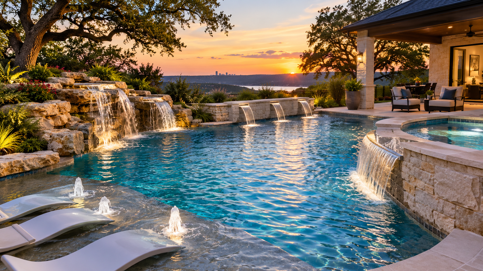 8 Best Water Features to Add to Your Backyard Pool